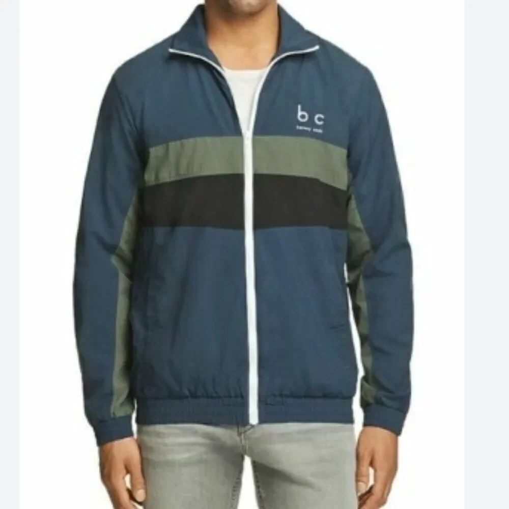 Like New! Barney Cools Navy and Olive Windbreaker Jacket in Size XS